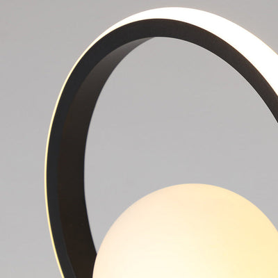 Luz de techo empotrada semi-empotrada LED con pantalla de bola del círculo nórdico 