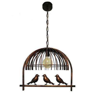 Vintage Creative Iron Birdcage 1-Licht Pendelleuchte 