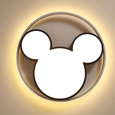 Cartoon Mouse LED Flush Mount Ceiling Light