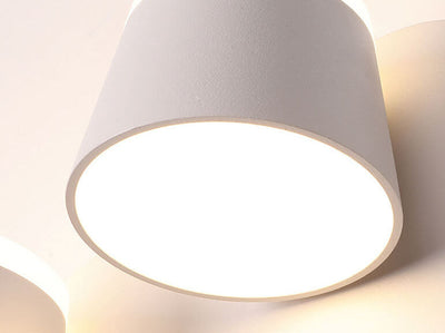 مصباح حائط LED بظل أسطواني دوار نورديك 1/2/3 