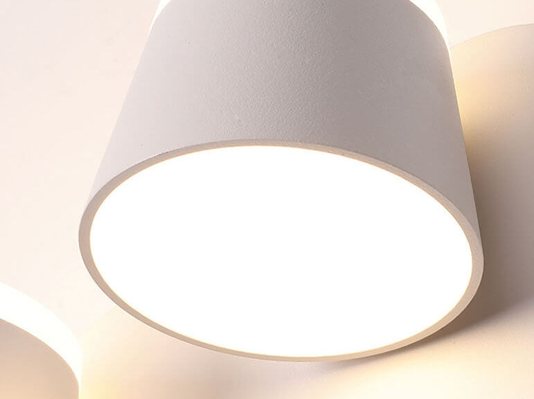 مصباح حائط LED بظل أسطواني دوار نورديك 1/2/3 