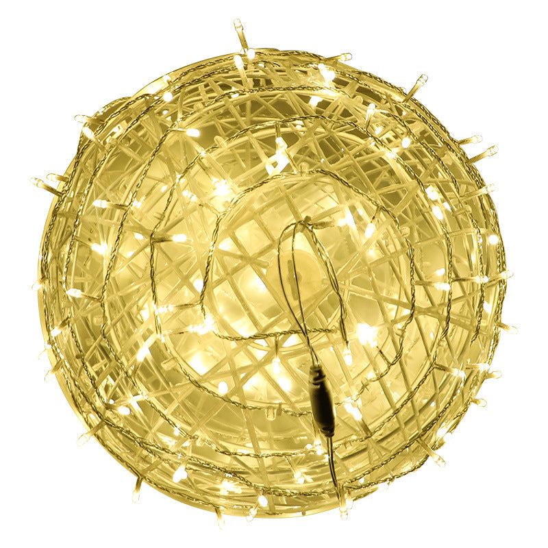 Boule enchevêtrée LED extérieure étanche décorative pour jardin 