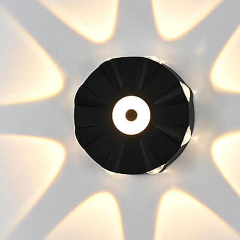 Applique murale LED étanche en aluminium rond moderne et créatif pour l&