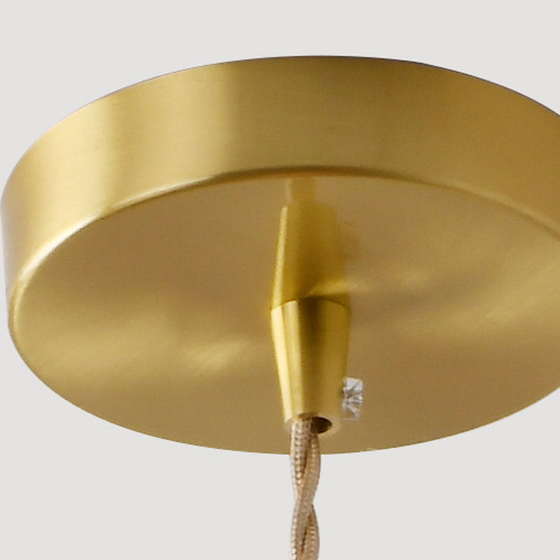 Nordic Light Luxury Brass Glass 1/3-Light Pendant Light