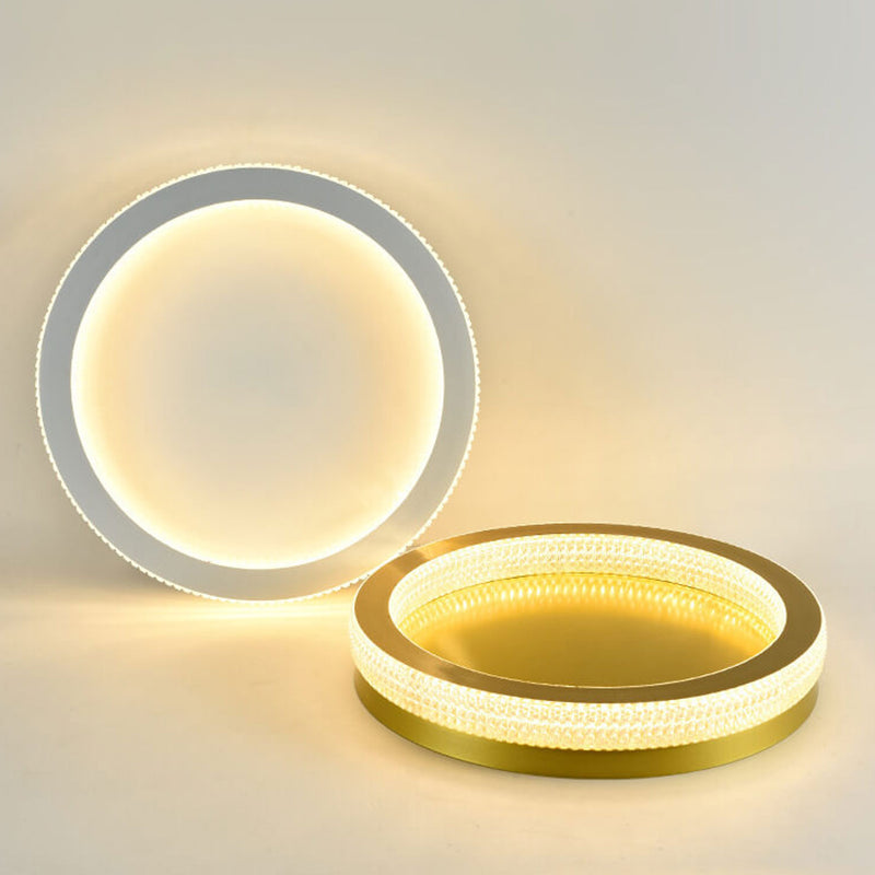 Nordic Iron Acrylic Round  LED Flush Mount Ceiling Light