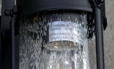 Retro Aged Lantern Outdoor Waterproof 1-Light Wall Sconce Lamp