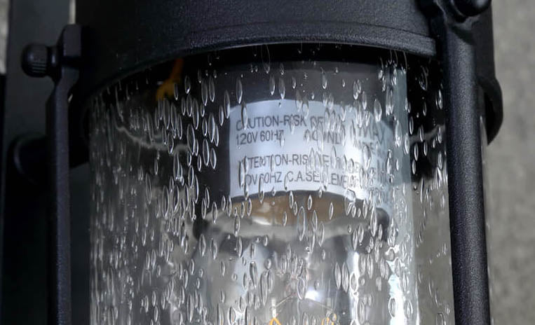 Retro Aged Lantern Outdoor Waterproof 1-Light Wall Sconce Lamp