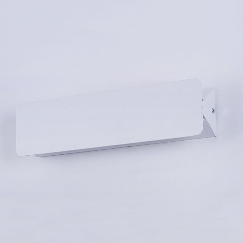 Simple Rectangular Aluminum 1-Light LED Wall Sconce Lamp