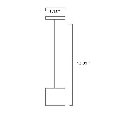 Modern Aluminum USB Rechargeable LED Decorative Table Lamp