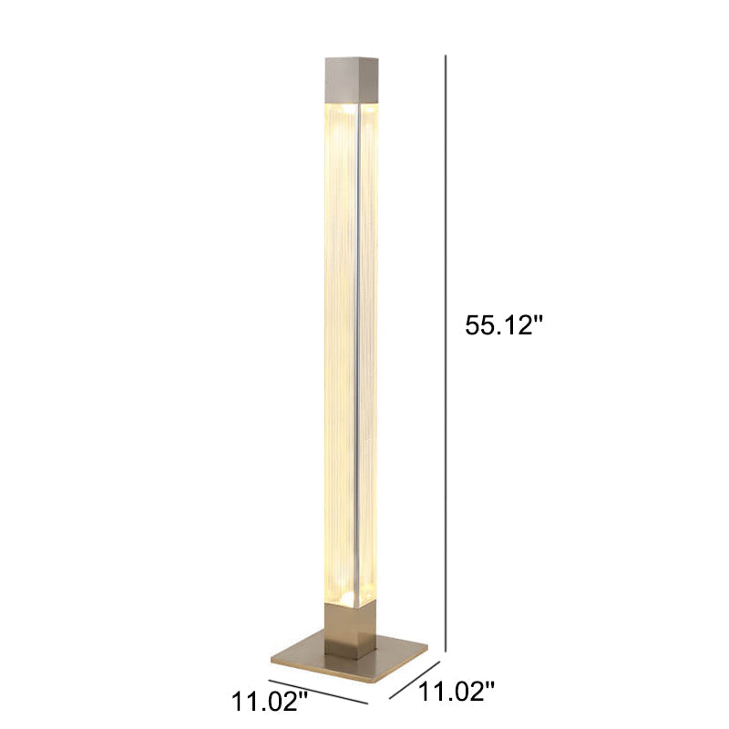 Moderne Acryl-Langbalken-Säulen-LED-Stehlampe 