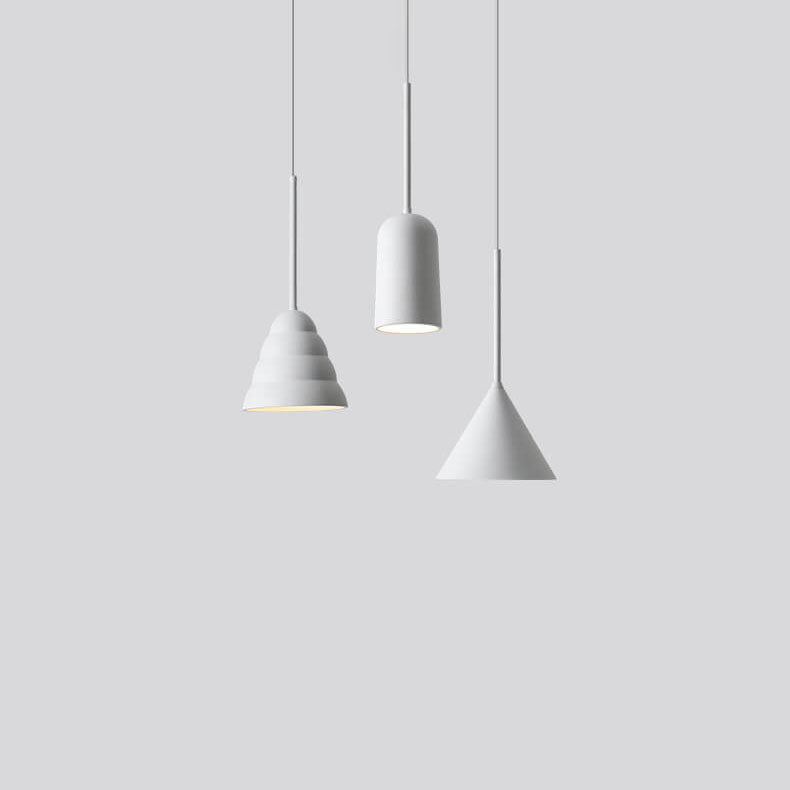 Modern Minimalist Macaron Geometric Metal 1-Light Pendant Light