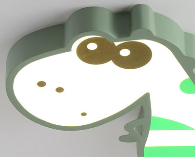 Cartoon Creative Dinosaur LED Flush Mount Ceiling Light