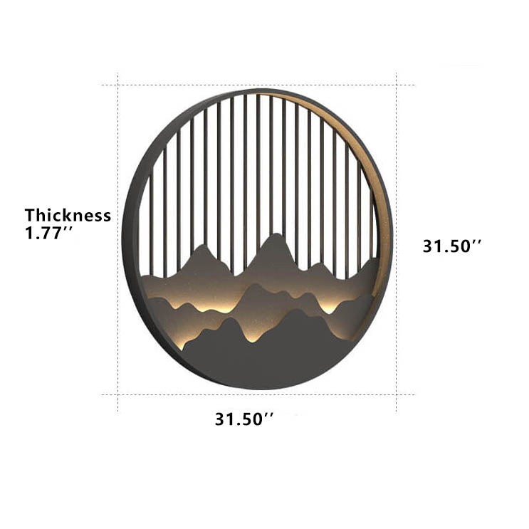 Applique murale étanche à LED ronde pour extérieur au design moderne 