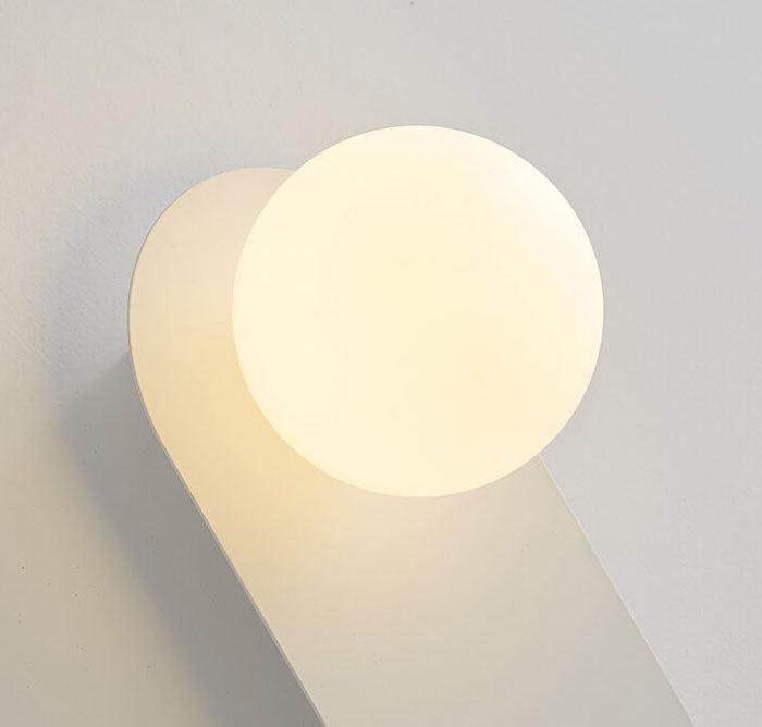 Nordic Minimalist Glass Ring Base 1-Light Wall Sconce Lamp