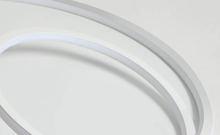 Modern Minimalist Double Circle LED Flush Mount Ceiling Light