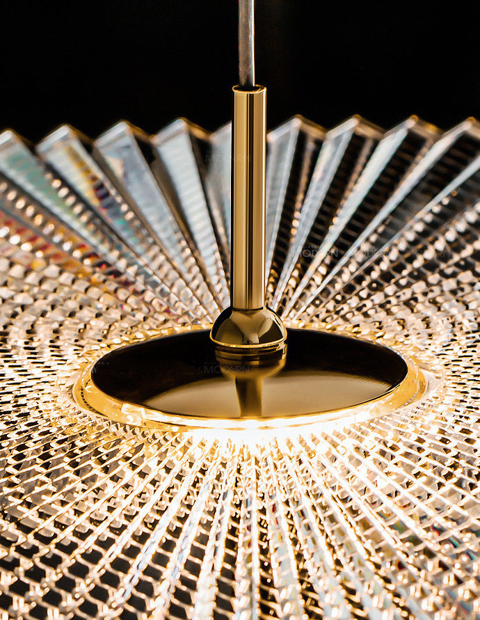 Moderne Luxus-Disc-Elektroplattierte Aluminium-LED-Pendelleuchte 