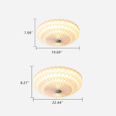 Moderne runde mehrschichtige LED-Deckenleuchte aus Acryl für die bündige Montage 