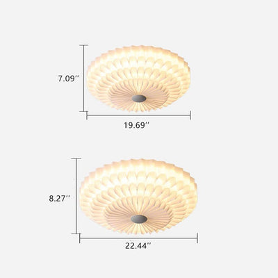 Modern Acrylic Round Multi-Layer LED Flush Mount Ceiling Light