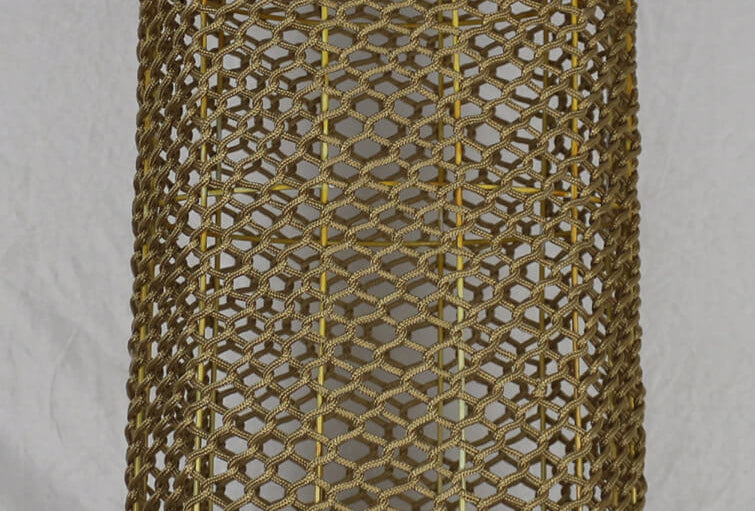 Retro Hanfseil Weben Säule 1-Licht Pendelleuchte 