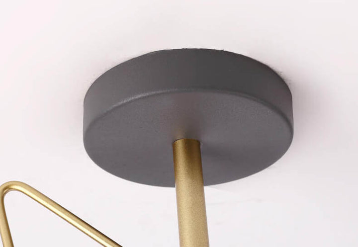 Nordic Creative Star Iron 1-Licht Semi-Flush Mount Deckenleuchte 