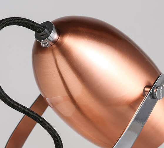 Modern Rose Gold Adjustable 1-Light LED Desk Lamp