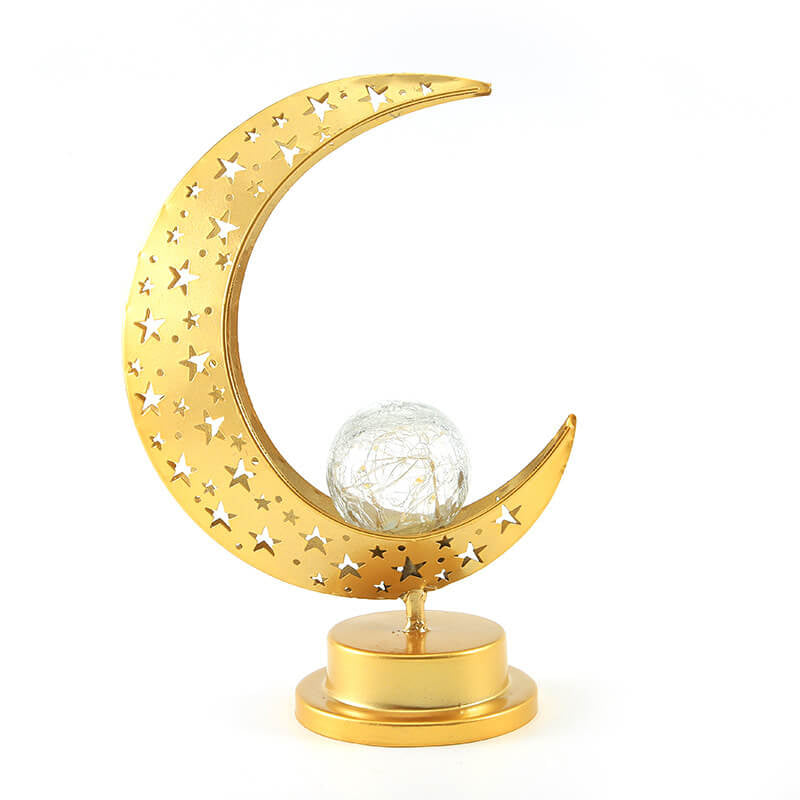 Muslimische Eid Moon Castle LED-Nachtlicht Dekorative Tischlampe 