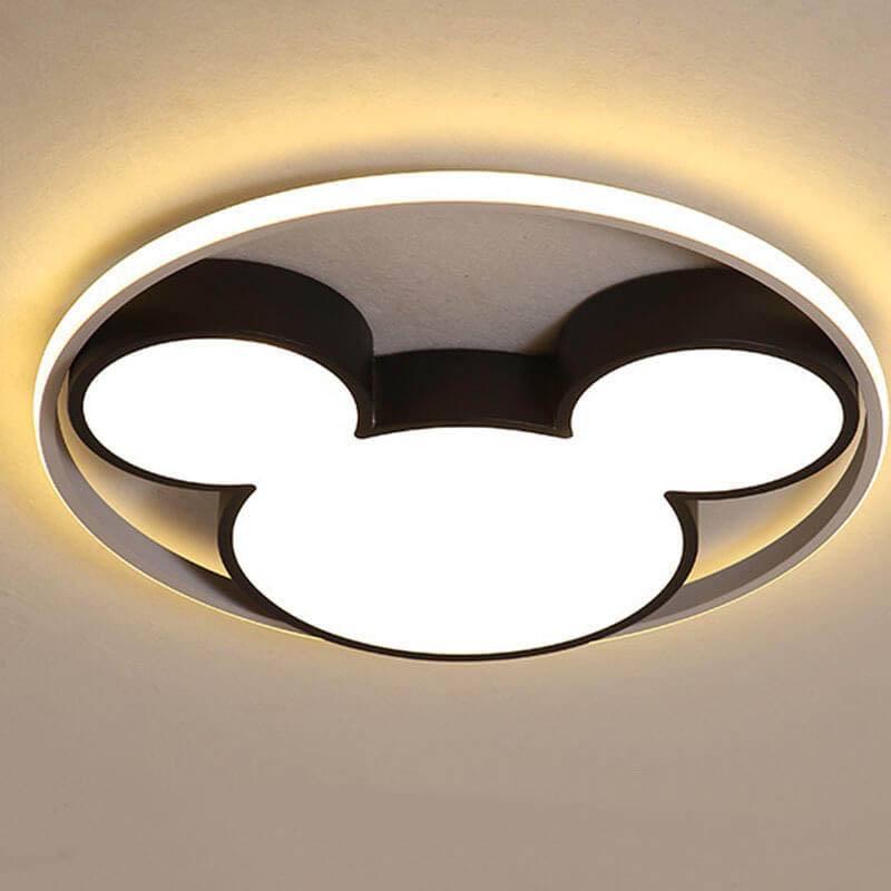 Cartoon Mouse LED Flush Mount Ceiling Light