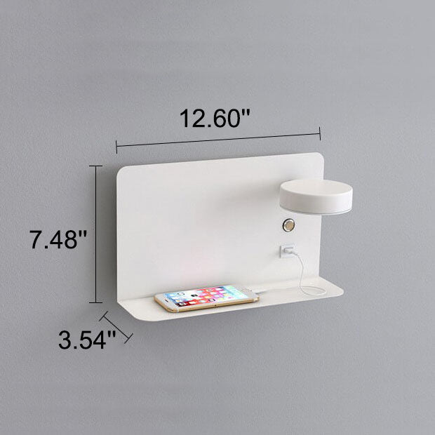 Moderne Eisen Quadrat LED USB Wiederaufladbare Wandleuchte 