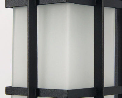 Lampe applique murale 1 lumière étanche rétro à carreaux pour extérieur 