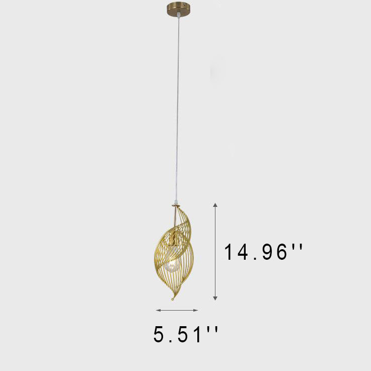 Nordic Creative Iron Sea Snail Shape  1-Light Pendant Light