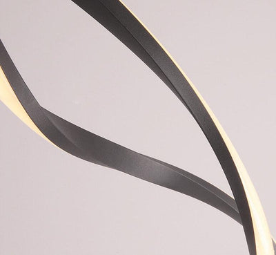 Modern Minimalist Line Wave LED Art Chandelier