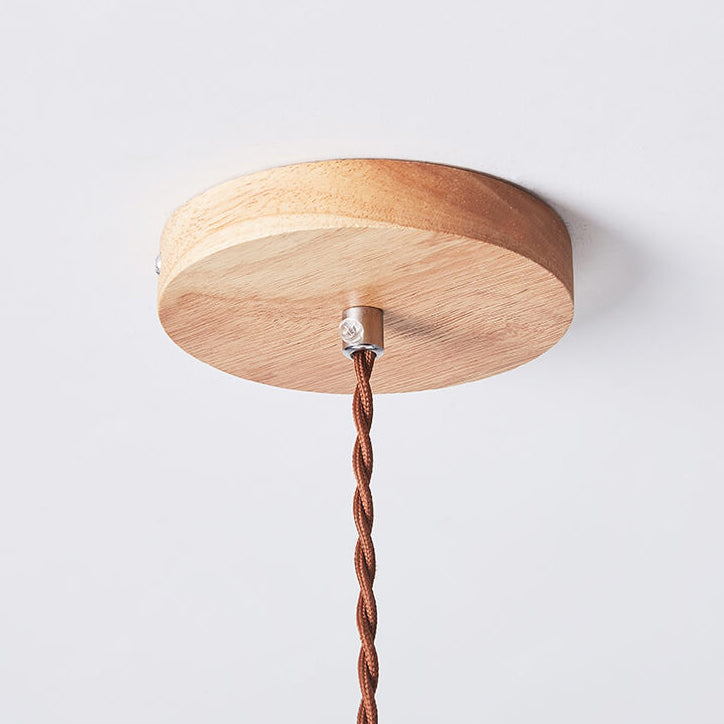 Nordische, minimalistische Pendelleuchte mit Plissee-Schirm und 1 Leuchte 