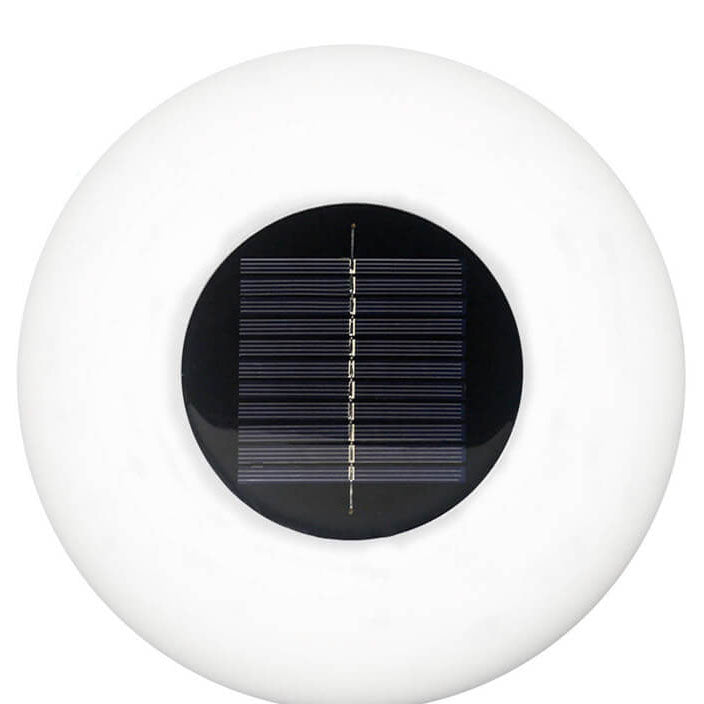 Lumière solaire ronde de piscine, lumière flottante gonflable et étanche à LED pour l&