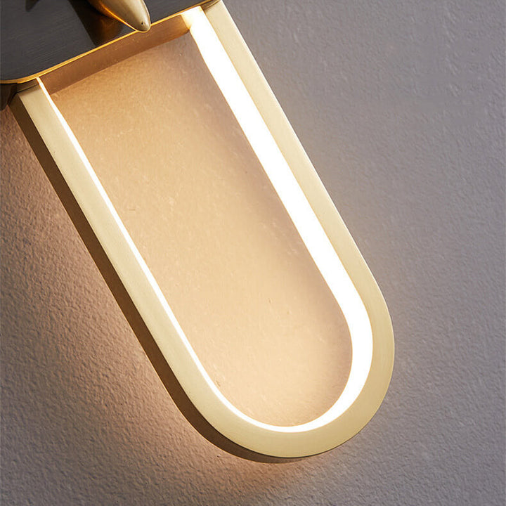 Moderne Hirschkopf-Ring-LED-Wandleuchte 