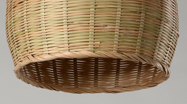 Bambus Weberei Flaschenform 1-Licht Chinesischer Stil Pendelleuchte 