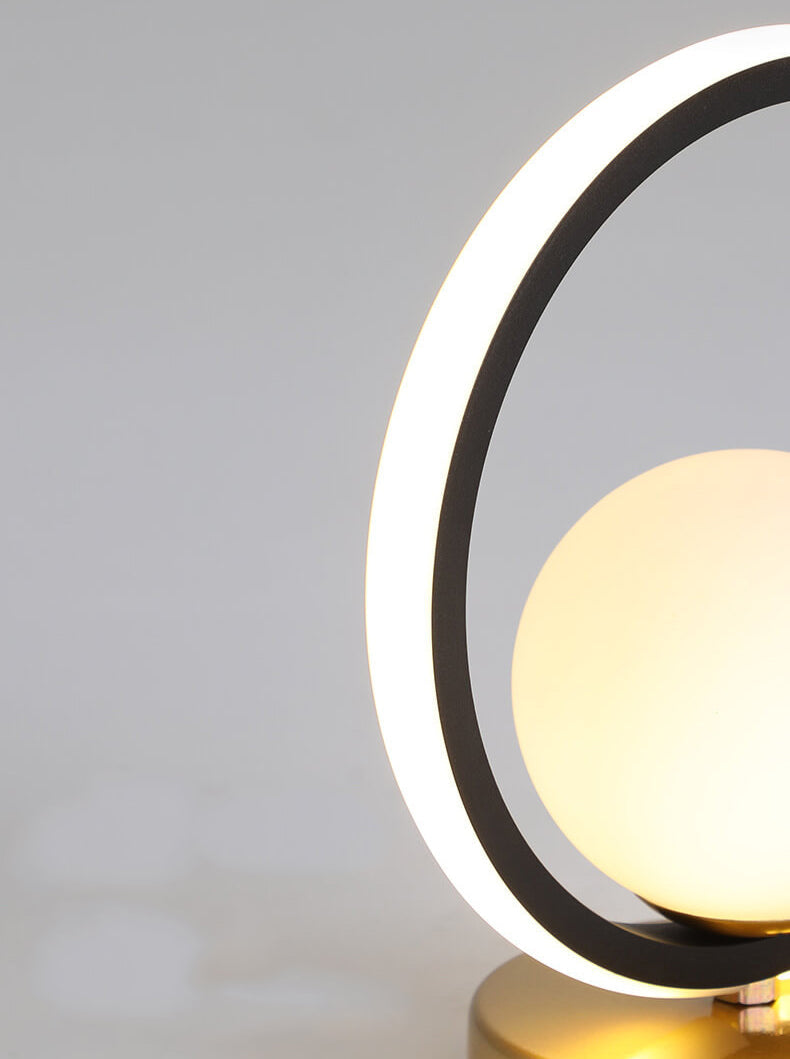 Nordic Circle Ball Shade LED Semi-Flush Mount Ceiling Light