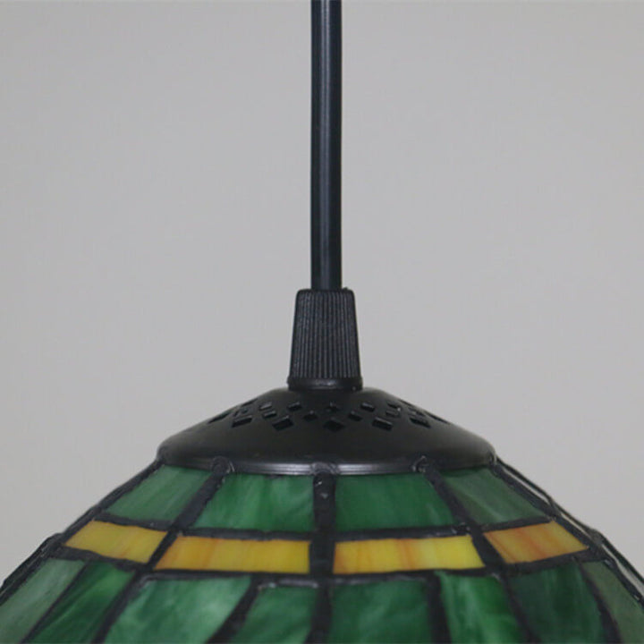 Europäische Tiffany Libelle Buntglas 1-Licht Pendelleuchte 
