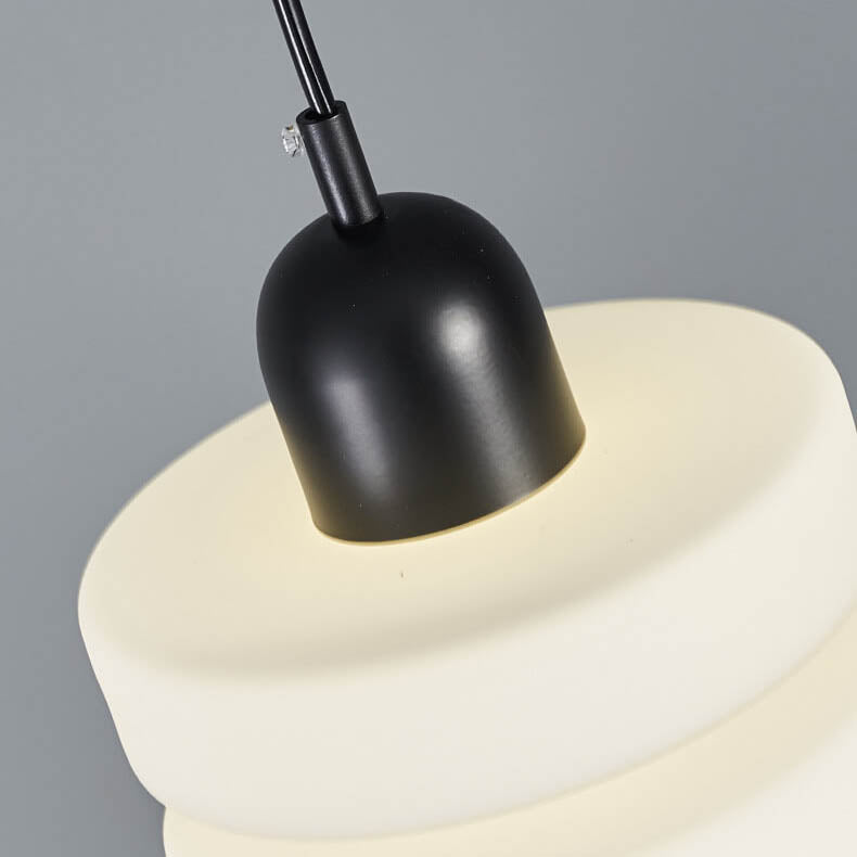 Minimalistische kreative Milchglaslaterne 1-flammige LED-Pendelleuchte 
