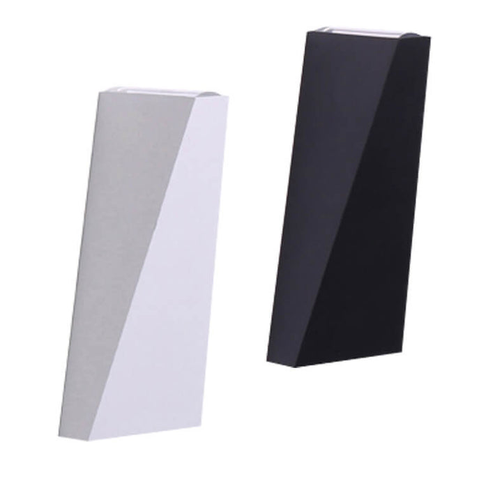 Lámpara de Aplique de Pared LED Impermeable para Exteriores Trapezoidal Simple de 2 Luces 
