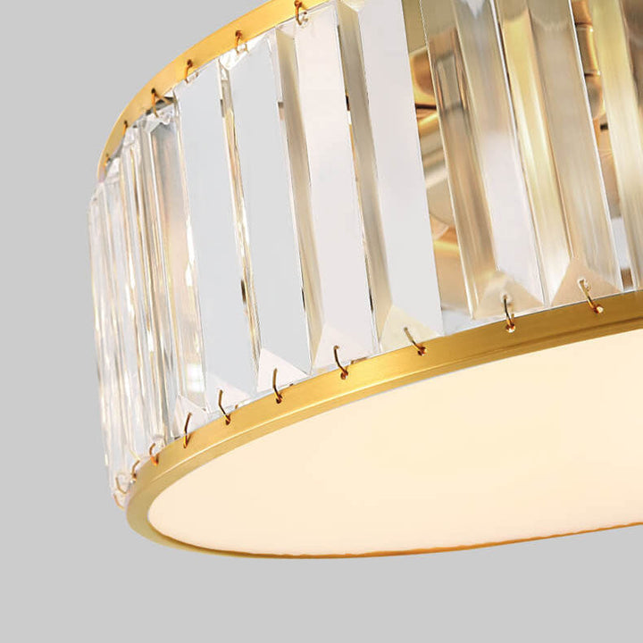 Moderne Eisenkristall Runde 3/4/5 Licht Deckenleuchte 