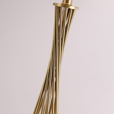 Nordic Fabric Gold Linear Base 1-Light Tischlampe 