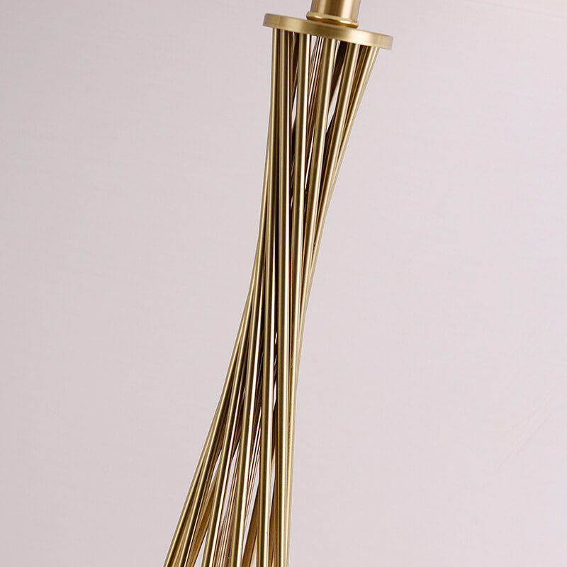 Nordic Fabric Gold Linear Base 1-Light Tischlampe 