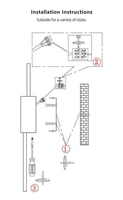 Minimalistische quadratische LED-Wandleuchte aus Eisen 