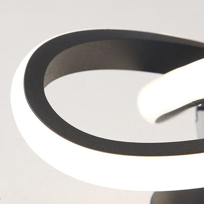 ضوء سقف مثبت شبه متدلي LED بحلقة Nordic Twist 