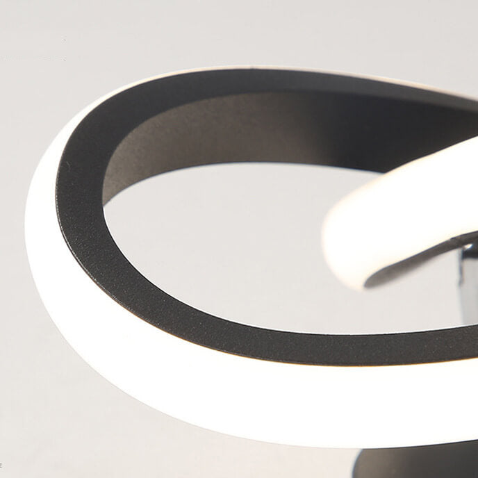 Nordic Twist Ring LED Semi-Flush Mount Ceiling Light