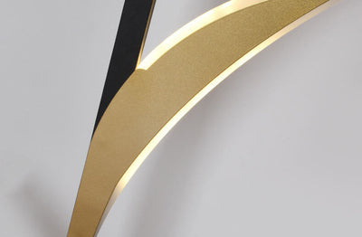 Modern Creative LED Art Standing Floor Lamp with Clock