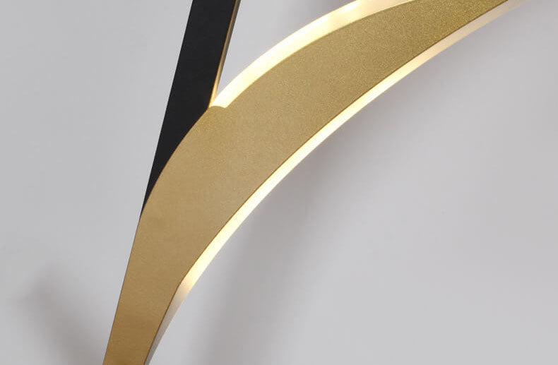 Modern Creative LED Art Standing Floor Lamp with Clock