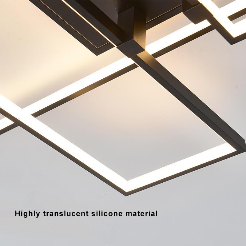 مصباح سقف LED مستطيل من الألومنيوم بتصميم عصري مبتكر 