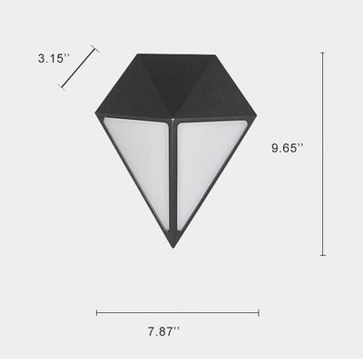 مصباح حائط LED مقاوم للماء بشكل ماسي صناعي للاستخدام الخارجي 