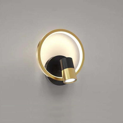 Modern Minimalist Circle LED Spotlight Wall Sconce Lamp